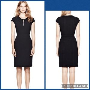 Tory Burch Gia Black Beaded Sheath Dress